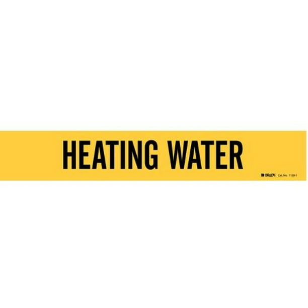 Pipe Mrkr Heating Supply 2-1/2to7-7/8 In Pipe Mrkr Heating Supply 2-1/2to7-7/8 In